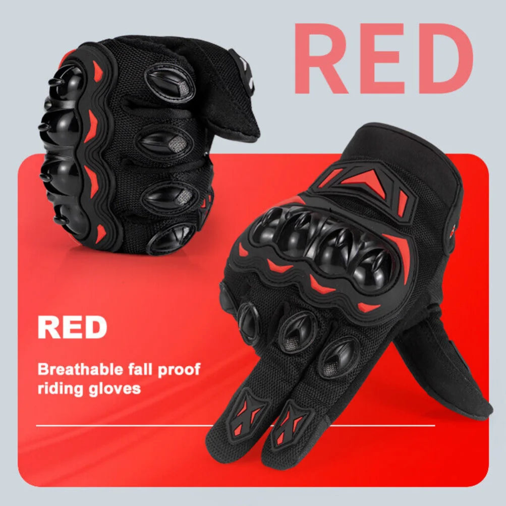 Motorcycle Gloves for Men Women Full Finger Touchscreen Motorbike Gloves for BMX ATV MTB Riding Road Racing Motocross Gloves