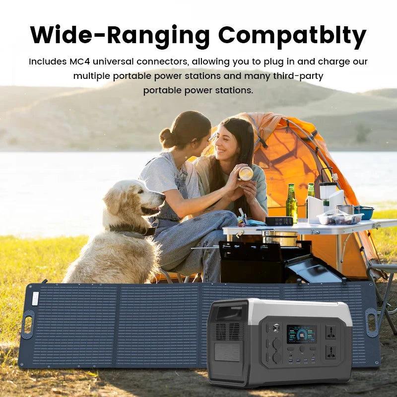 1800w Portable Power Station with 200w Solar Panel 220V Pure Sinve Wave Lifepo4 Battery UPS Function портативная электростанция
