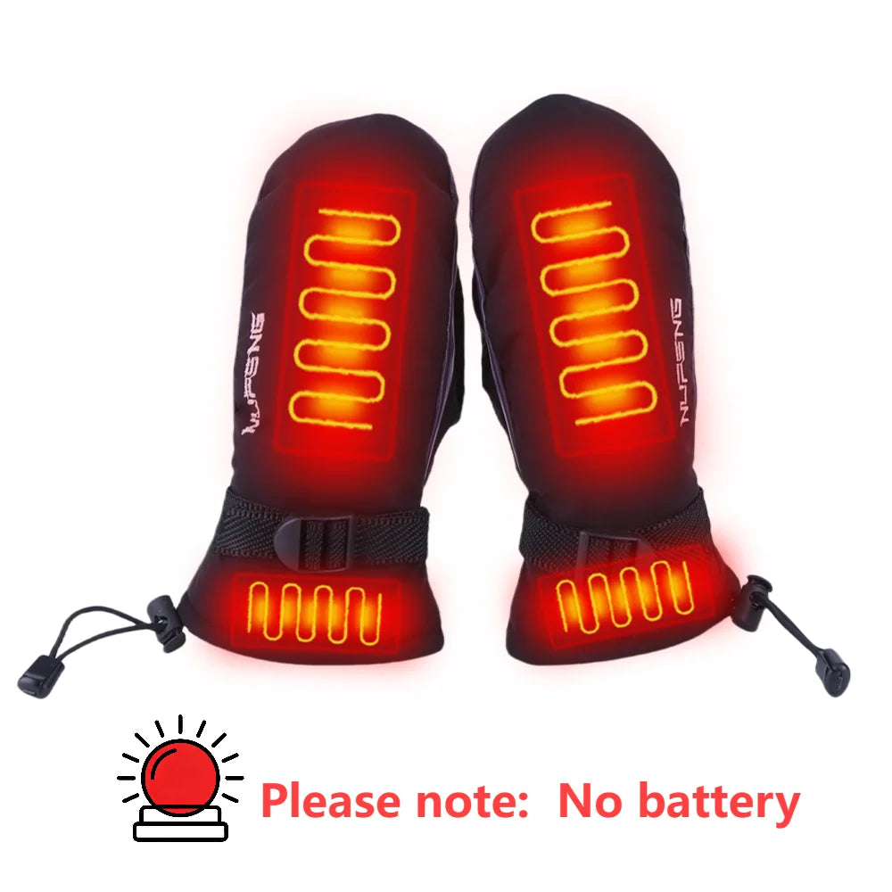 Electric Heating Gloves USB Charging Electric Heated Gloves Cold-Proof 3 Gear Temperature for Climbing Hiking Cycling(No Battery
